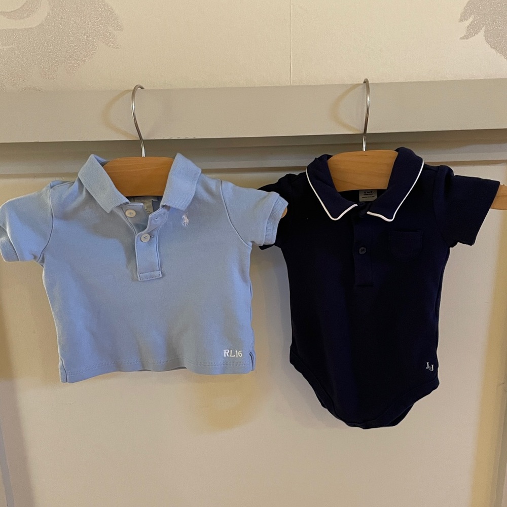 Ralph Lauren Polo & Janie and Jack Collared Onsie- Size 3 months